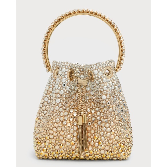 Jimmy Choo Bon Bon Gold & Silver Crystal Shoulder Bag - Picture 8 of 16